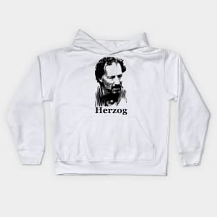 Herzog: A Silhouette of a Genius Kids Hoodie